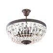 Plafoniera clasica semicristale 3xE14/40W, Arila DL 7-487/3 Antik/Kristall Orion